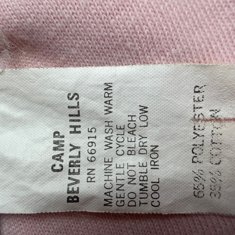 Vintage Camp Beverly Hills Pink Mint 2pc Set Polo Shirt Board Shorts Medium - Picture 16 of 16